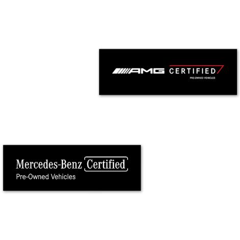 Mercedes-Benz Certified Windshield Decals