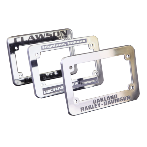 Chrome Motorcycle Plate Frames