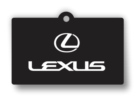 OEM Style Air Fresheners with Custom Imprint - Lexus (3.76" x 2.44")