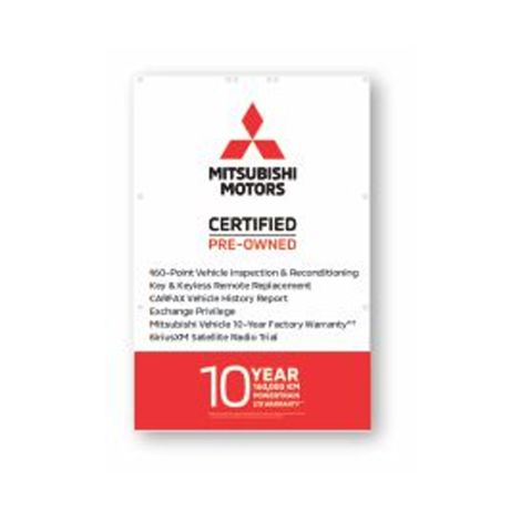 Mitsubishi Motors CPO Coroplast Pole Sign 2