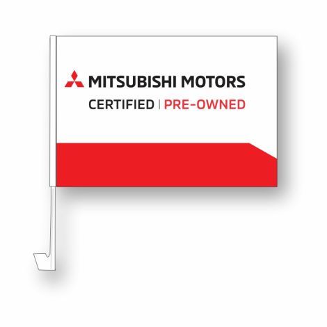 Clip-On Window Flag - Mitsubishi CPO