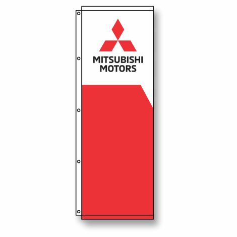 Digital Print Dealership Flags - Mitsubishi (3.5' x 10')
