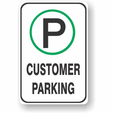 Customer Parking - Metal Parking Sign