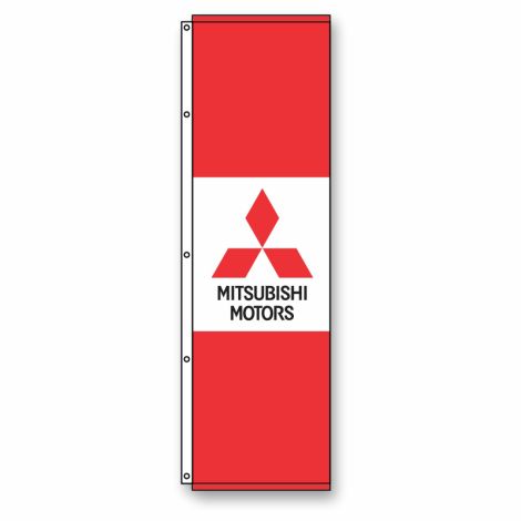 Tri-Panel Dealership Flag - Mitsubishi (4  1/2' x 14')