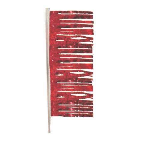 Red Metallic Antenna Fringe