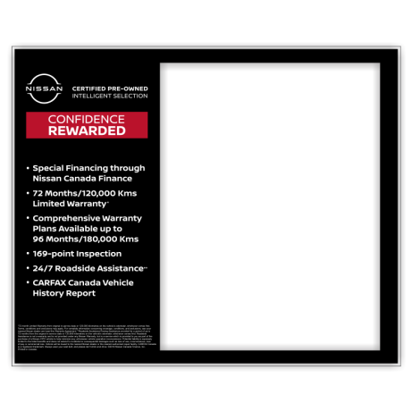 Nissan CPO Magic Cling Information Holder