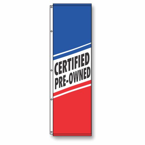 Certified Pre-Owned Banner Flag 4.5' x 14'