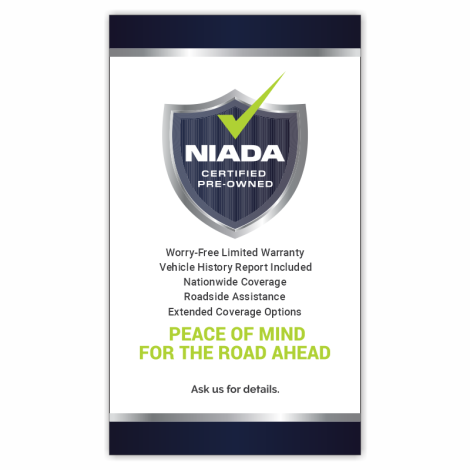 NIADA Certified Showroom A-Frame Floor Sign