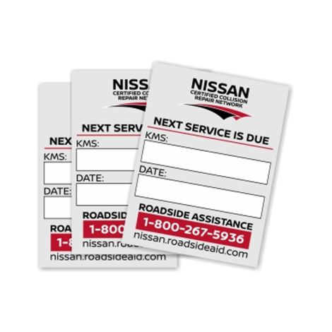 Nissan Collision & Repair Next Service Decals