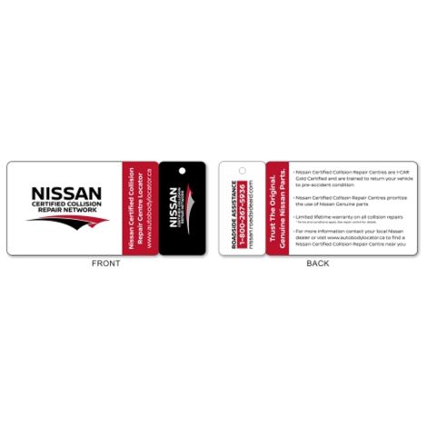 Nissan Collision & Repair Roadside Assistance Cards