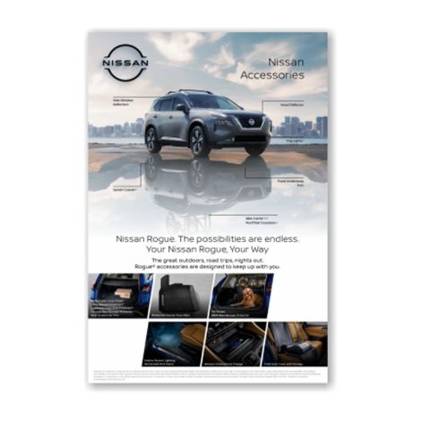 Nissan Accessories Large Window Cling - Rogue