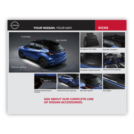 Nissan Accessories Small Window Cling - Kicks