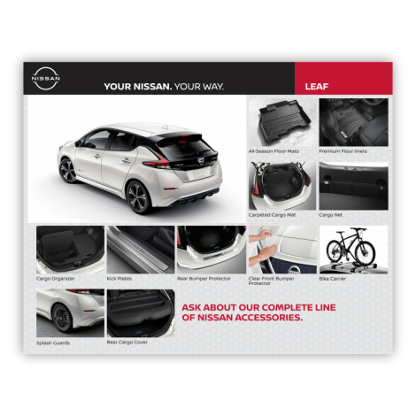 Nissan Accessories Small Window Cling - Leaf