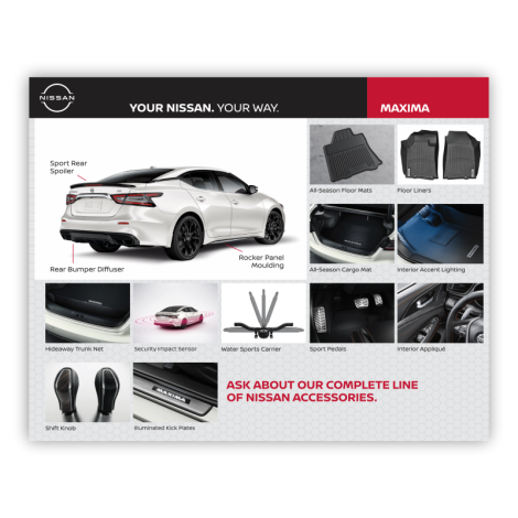 Nissan Accessories Small Window Cling - Maxima