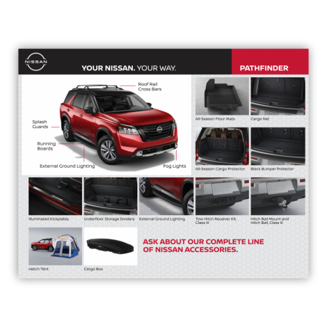 Nissan Accessories Small Window Cling - Pathfinder