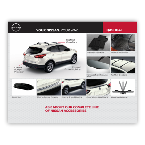 Nissan Accessories Small Window Cling - Qashqai