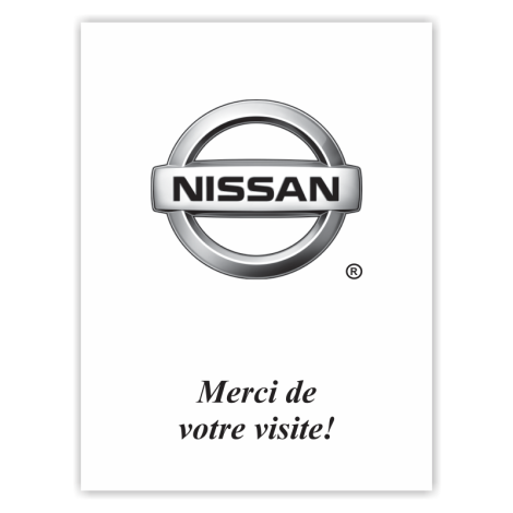 Tapis en papier pour la voie de service Nissan