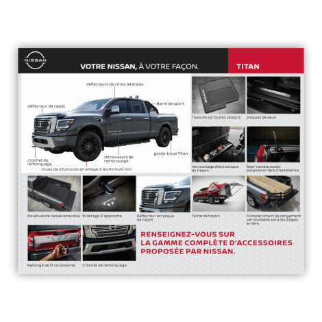 Petit autocollant électrostatique relatif aux accessoires Nissan - Titan