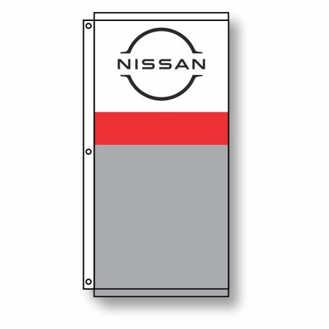 Tri-Panel Dealership Flag - Nissan (3.5' x 7')