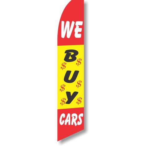 Swooper Flag - 'We Buy Cars' (Flag Only)