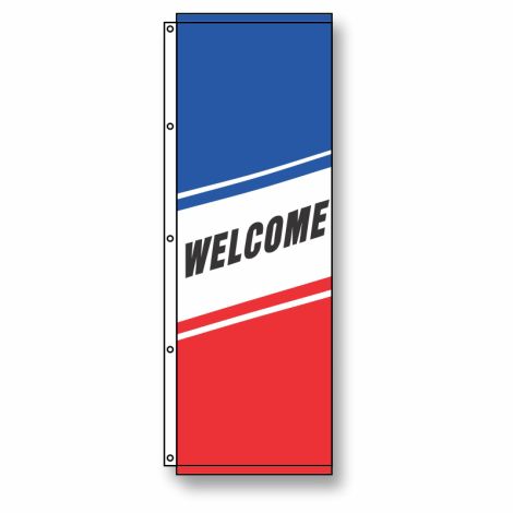 Welcome Banner Flag 3.5' x 10'