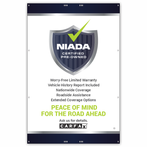 NIADA Certified Coroplast Pole Signs - Carfax Advantage
