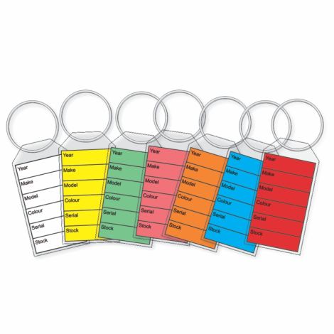 Soft Clear Plastic Key Tags with Paper Insert