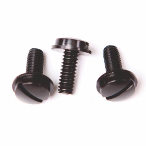 Licence Plate Screws - Slotted Big Head - Fits Most Domestic Vehicles (Black)