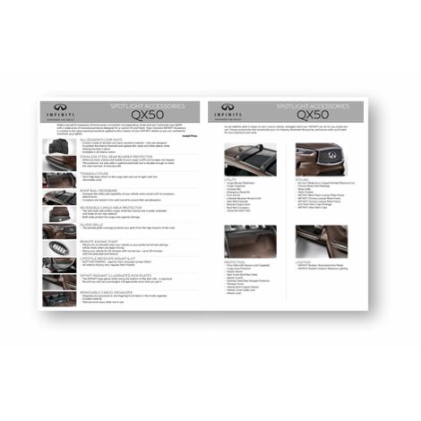 QX50 - Spotlight Accessory Sheets