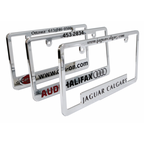 Deluxe Chrome Plated Plastic Licence Plate Frames