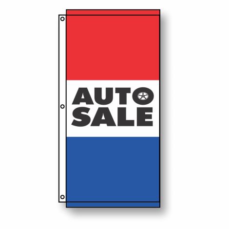 Auto Sale Flag 3.5' x 7'