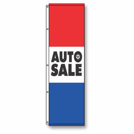 Auto Sale Flag 4 1/2' x 14'
