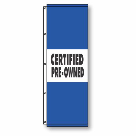 Certified Pre-Owned Flag Blue