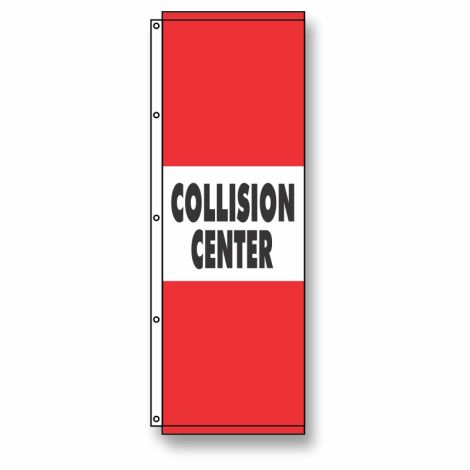 Collision Center Flag Red