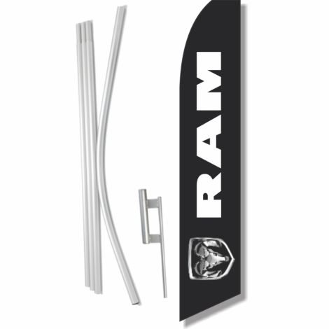 Ram Swooper Flag & Ground Spike Kit