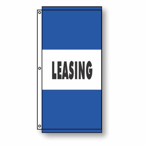 Leasing Flag Blue 3.5' x 7'