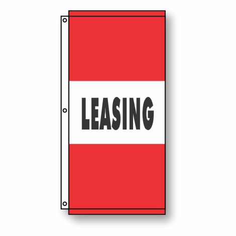 Leasing Flag Red 3.5' x 7'