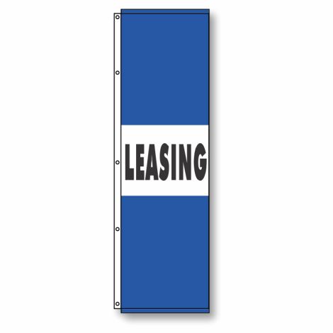 Leasing Flag Blue 4 1/2' x 14'