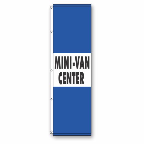 Mini-Van Center Flag Blue 4 1/2' x 14'