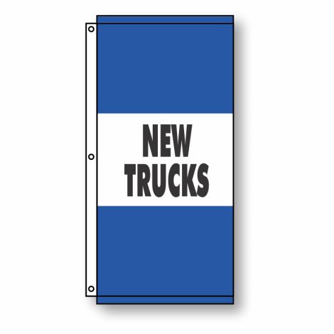 New Trucks Flag Blue 3.5' x 7'