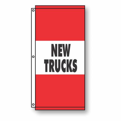 New Trucks Flag Red 3.5' x 7'