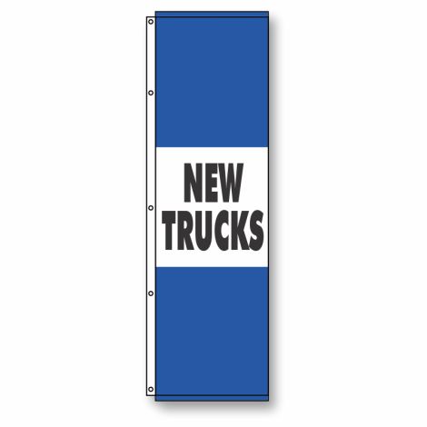 New Trucks Flag Blue 4 1/2' x 14'