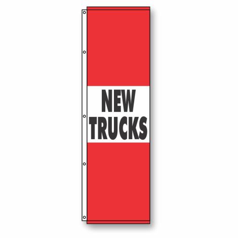 New Trucks Flag Red 4 1/2' x 14'