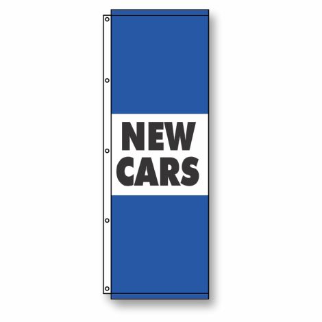 New Cars Flag Blue
