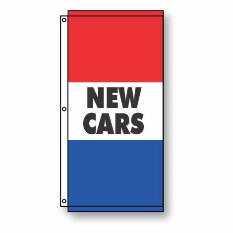 New Cars Flag 3.5' x 7'