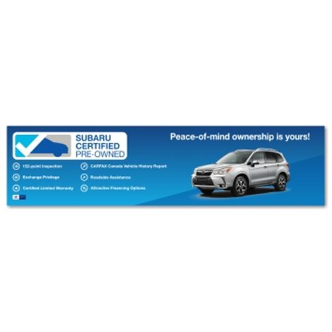 Subaru CPO Exterior Vinyl Banner 