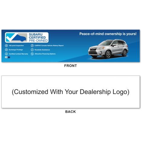 Subaru CPO Ground Sign for Internet Advertising