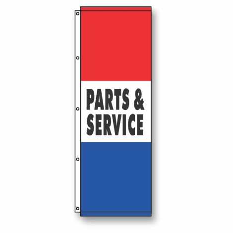 Parts & Service Flag 3.5' x 10'