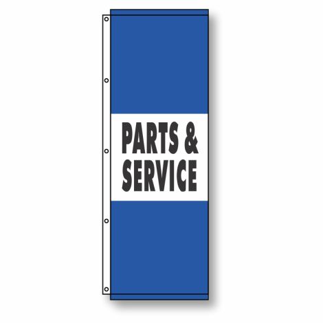 Parts & Service Flag Blue