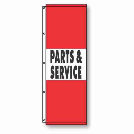 Parts & Service Flag Red